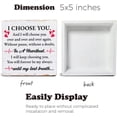thumbnail image 1 of Zomyto 5"x5" Valentines Decor Valentines Day Decorations Romantic I Choose You Quote Wooden Sign, 1 of 6