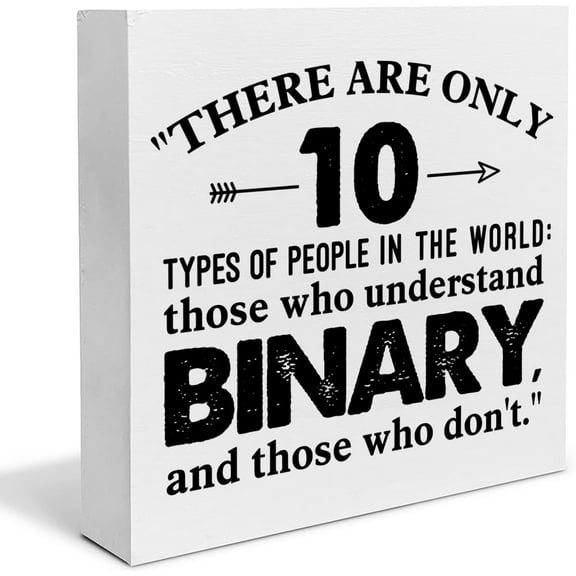 Zomyto 5x5 IN Office Wooden Box Sign,Funny Programmer Gift Computer Programmer Gifts