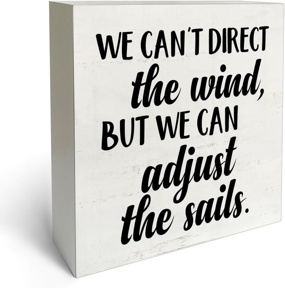 Zomyto 5x5 In Encourage Sayings Wooden Box Sign Desk Decor ...
