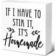 thumbnail image 1 of Zomyto 5x5 In Funny Kitchen Desk Decor Kitchen Decoration Wooden Box Sign, 1 of 7