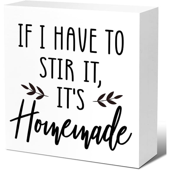 Zomyto 5x5 In Funny Kitchen Desk Decor Kitchen Decoration Wooden Box Sign