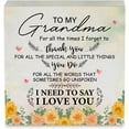 thumbnail image 1 of Zomyto 5x5 Inches Country I Need to Say I Love You Grandma Wood Box Sign Grandma Wooden Box Sign Nana Sign Block Plaque, 1 of 6