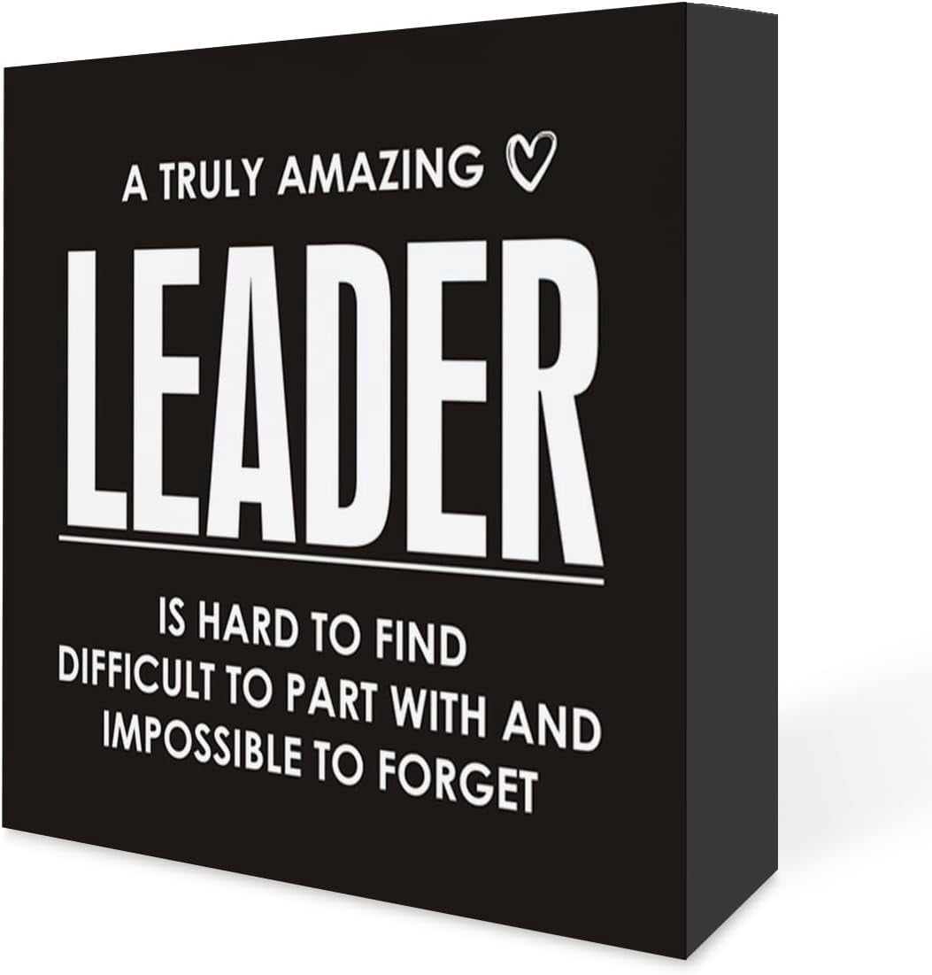 Zomyto 5x5 Inches Inspirational Office Decor,a Truly Amazing Leader ...