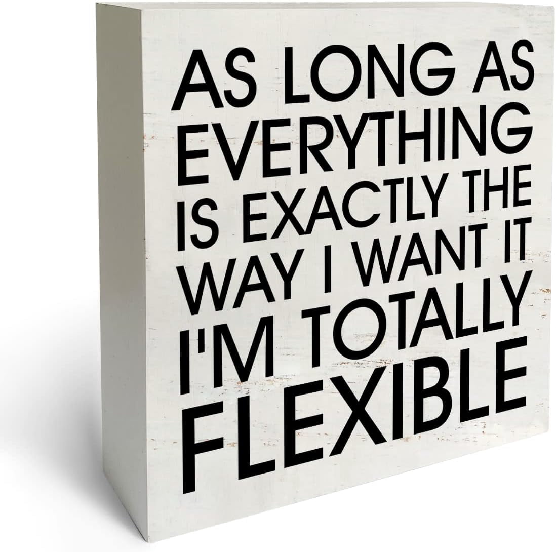 Zomyto 7"x7" Farmhouse Style As Long As Everything Is Exactly As I Want ...