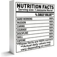 thumbnail image 1 of Zomyto 7"x7" Nurses ,Nurse Graduations for Nursing Student,Nurse Week Thank You Appreciations,Nutrition Facts,Wooden Box Sign, 1 of 5