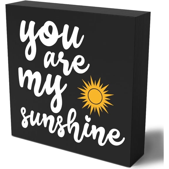 Zomyto 7"x7" Positive Summer Decor, You Are My Sunshine Sign, Summer House Table Shelf Decor Sunshine Sun Decor