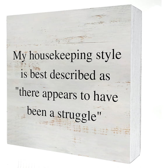 Zomyto 7x7 IN Rustic Lemonade Wooden Box Sign Desk Decor Funny Family Wood Block Plaque