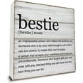 thumbnail image 1 of Zomyto 7x7 In Bestie Gifts Bestie Definition Wooden Box Sign Best Friend Quotes Desk Decorative Wooden Sign, 1 of 7