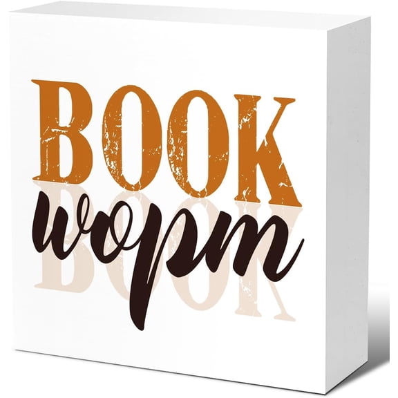 Zomyto 7x7 In Inspirational Reading Wooden Box Sign