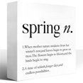 thumbnail image 1 of Zomyto 7x7 In Rustic Spring Wooden Box Sign,Spring Definition Wood Block Sign, 1 of 7