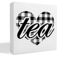 thumbnail image 1 of Zomyto 7x7 Inches Tea Decor Wooden Box Sign, Tea Bar Tea Station Pantry Table Decor, Tea Lover Gifts, Tea Heart, 1 of 5