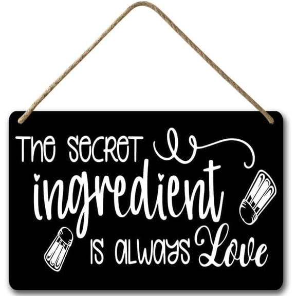 Zomyto 8x12IN Funny Kitchen Decor, Decorative Hanging Wood Plaque for Wall,Farmhouse Wood Sign, Kitchen Wall Decor Art A01