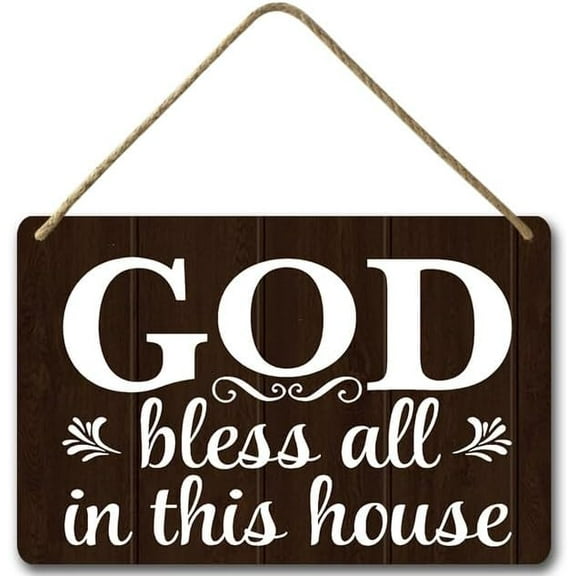 Zomyto 8x12IN May God Bless This Home Wall Sign, Blessed Family Sign,Farmhouse Decor,Housewarming Gifts A01