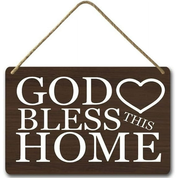 Zomyto 8x12IN May God Bless This Home Wall Sign, Blessed Family Sign,Farmhouse Decor,Housewarming Gifts