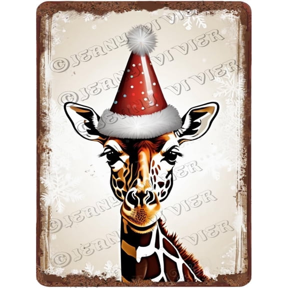 Zomyto Christmas Panda with Funny Quote Wall Decor Retro Tin Sign Christmas Decorative Sign 12x16 Inch Funny Aluminum Sign Metal Sign for Xmas Holiday Party New Year Door Wall Hanging Decorations