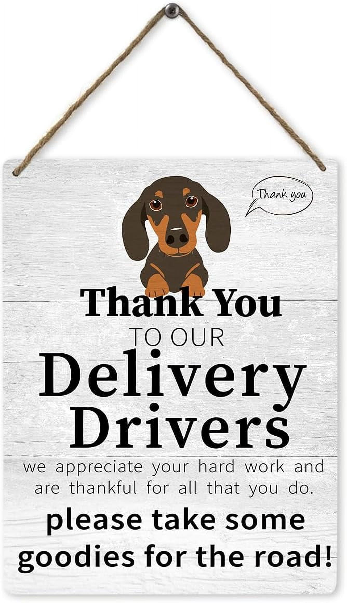 Zomyto Delivery Sign,Thank You to Our Delivery Drivers,Delivery Driver ...