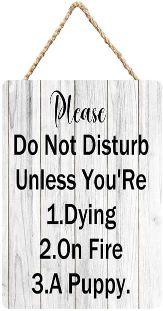 Zomyto Please Do Not Disturb Unless You're Dying On Fire Or A Puppy ...