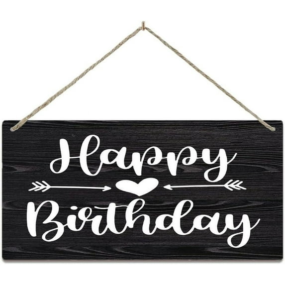 Zomyto Rustic Hanging Wood Sign Happy Birthday Funny Wood Sign Home Wall Decor Rustic Farmhouse Home Decor Wood Sign Wall Art 12 X 6 Inch