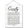 thumbnail image 1 of Zomyto The Serenity Prayer Inspirational Decor Sign, God Grant Me The Serenity To Accept The Things I Cannot Change, Hanging Printed Wall Plaque Wood Signs 10x8 inch, 1 of 5