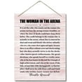 thumbnail image 1 of Zomyto Theodore Roosevelt- The Woman in the Arena Motivational Wall Art Sign, Hanging Printed Wall Plaque Wood Signs 10X 8 inch, 1 of 5
