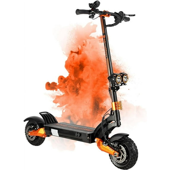 ZonDoo ZO08 Electric Scooter Adults, 3000W Dual Motors, 45 Mph 52 Miles Long Range, 10" All Terrain Tires Off Road E Scooter for Adults