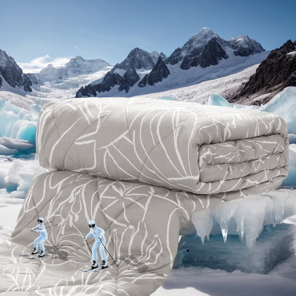 ZonLi Cooling Blanket Lightweight Breathable Cool Touch 60×80 Twin, Tropical Gray