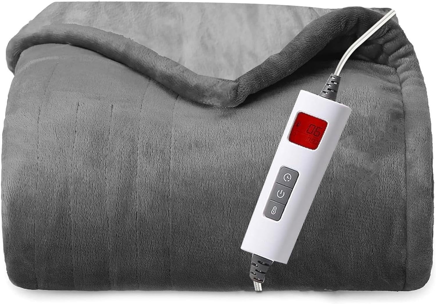 ZonLi Electric Blanket Queen Size Heated Blanket Throw with 10