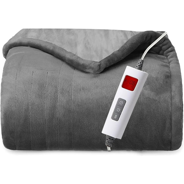 ZonLi Electric Blanket Queen Size,Heated Blanket Throw with 10 Heating