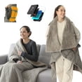 thumbnail image 1 of ZonLi Cordless Heated Blanket for Adults, Portable Wearable Electric Throw with Belt & Rechargeable Power Bank, for Home Office Travel, 1 of 11