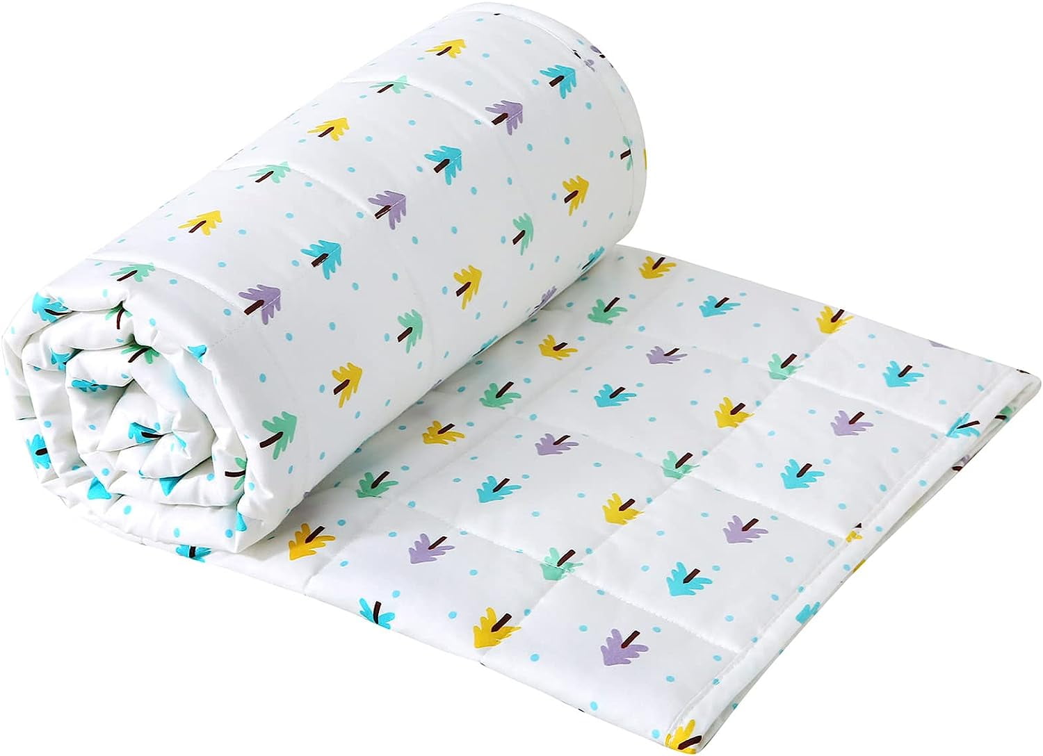 ZonLi Kids Weighted Blanket for Toddler (41"x 60", White),Toddler