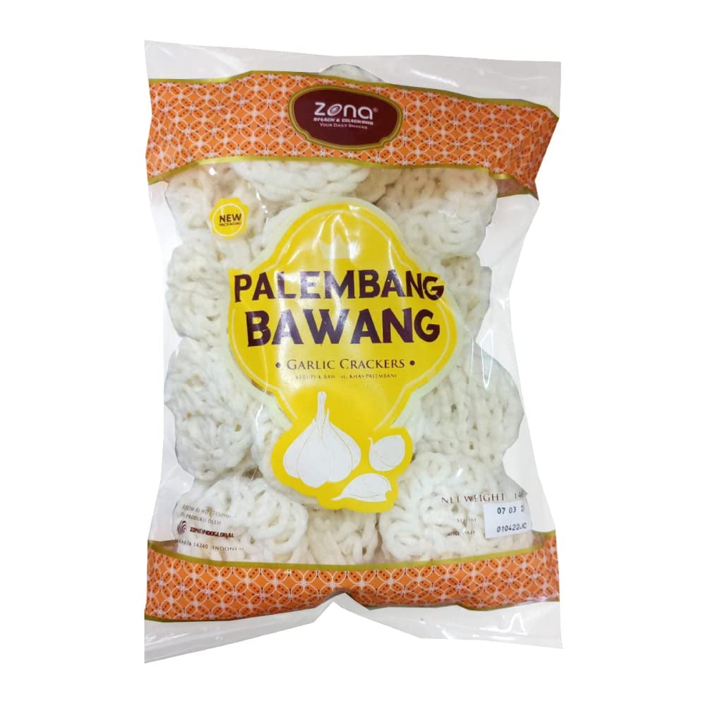 Zona - Onion Cracker (Kerupuk Palembang Bawang) 4.9oz Pack of 1