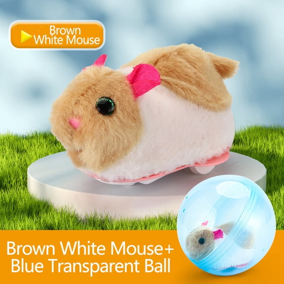 Zonao Animals Rolling Ball Toy,Motorized 360° Rotation,Interactive Baby Crawling Toy and Pet Teaser,Durable Plastic,Kids and Cats Play
