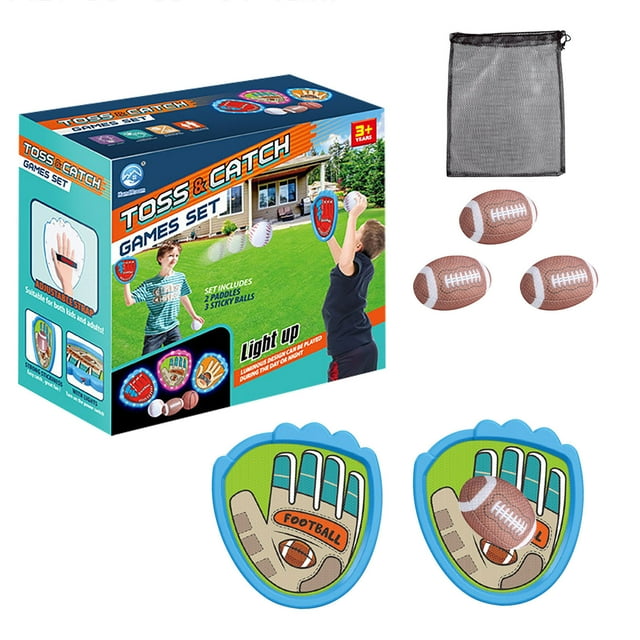 Zonao Glow in The Dark Sticky Balls for Kids-Light Up Throwing Toys,Outdoor Parent-Child Interactive Games,Fun Group Building Activity for Children