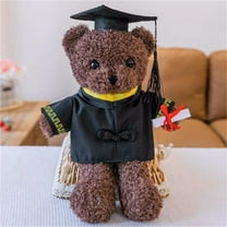 Zonao Graduation Stuffed Bear,Class Of 2023 Plush Toy,Black Cap Graduation Bear,Soft Cuddly Grad Gift,11.8 Inch Senior Keepsake