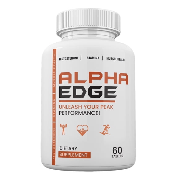 Zonata Alpha Edge Dietary Supplements for Men, Alpha Edge Naturally Enhance Performance, Endurance, and Energy Levels, Natural Formula to Sustain Energy & Performance Levels, 60 Count