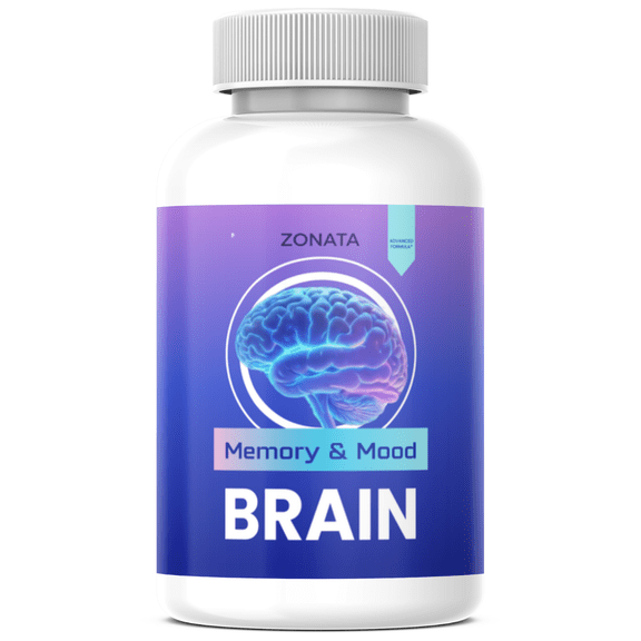 Zonata Memory & Mood Brain and Memory Support Supplement, Memory & Mood Pills Premium Formula, 60 Count