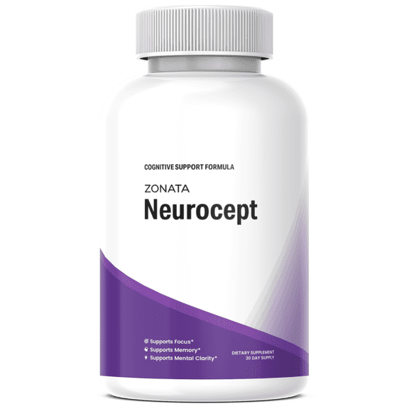 Zonata Neurocept Brain and Memory Support Supplement, Neurocept Pills Premium Formula, 60 Count