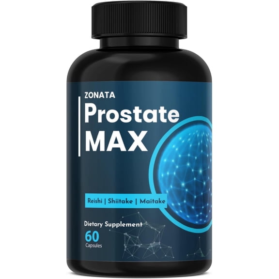 Zonata Prostate Max Support Supplement, Prostate Max Male Support, 60 Count
