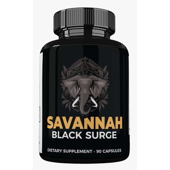 Zonata Savannah Black Surge Pills, Savannah Black Surge Supplement, 90 Capsules