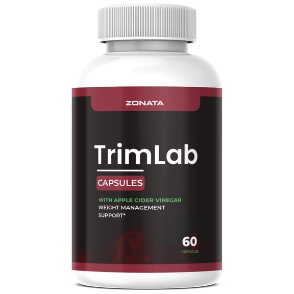 Zonata TrimLab Capsules Advanced Formula* - Keto + ACV Capsules with Raspberry - Trim Lab Weight Dietary Supplement