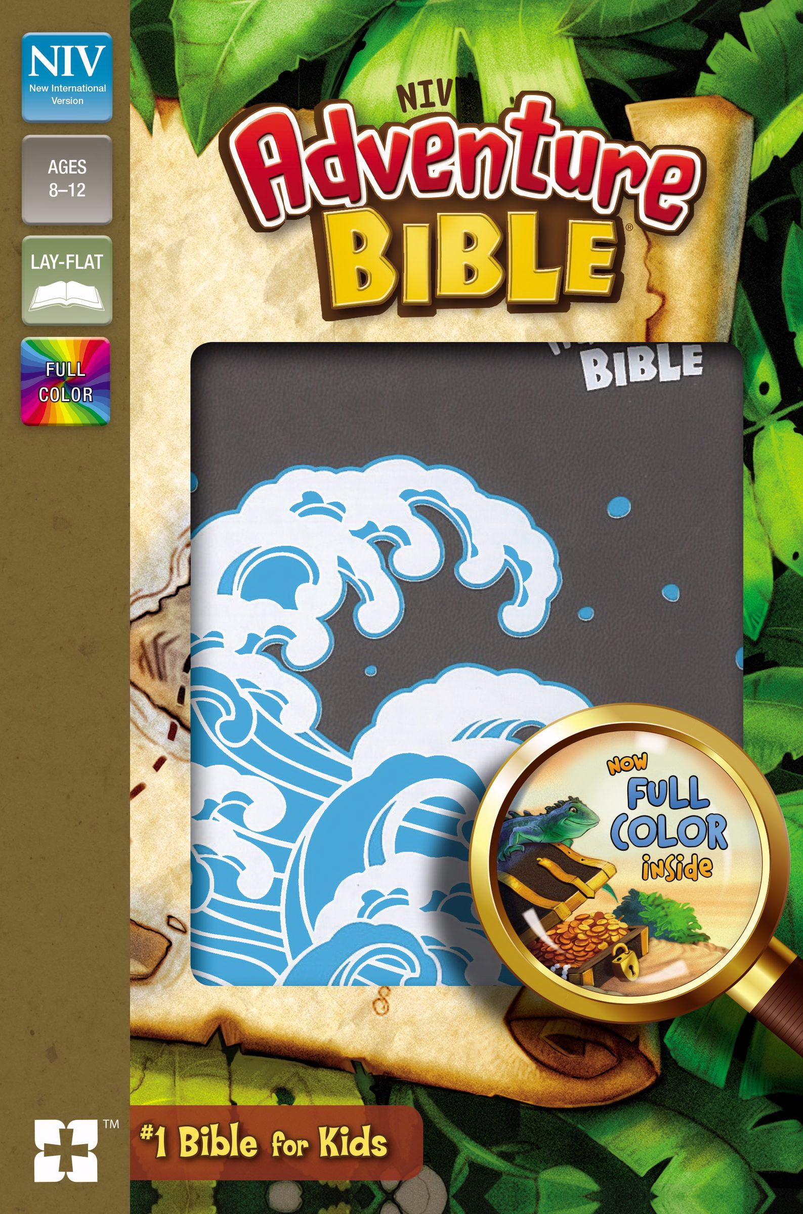 ZonderKidz 177331 NIV Adventure Bible - Full Color Gray Leathersoft