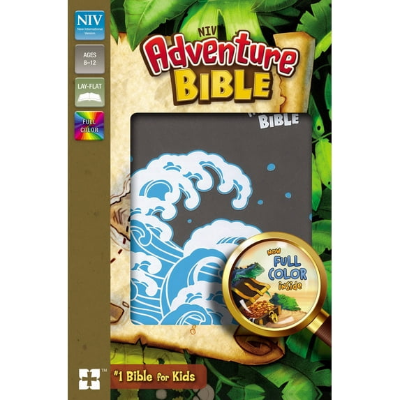 ZonderKidz 177331 NIV Adventure Bible - Full Color Gray Leathersoft
