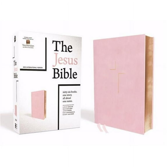 NIV The Jesus Bible (Comfort Print)-Pink Leathersoft