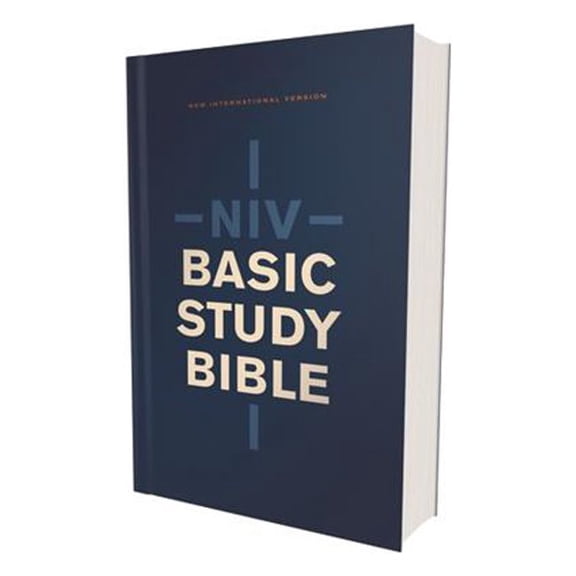 Zondervan 214153 NIV Basic Economy Edition Study Bible, Blue Softcover