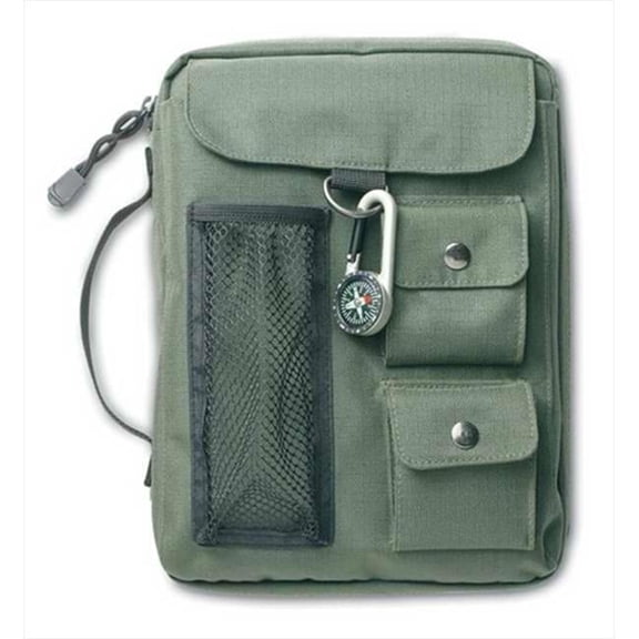 Zondervan Gifts Bi Cover Compass Canvas Large Green