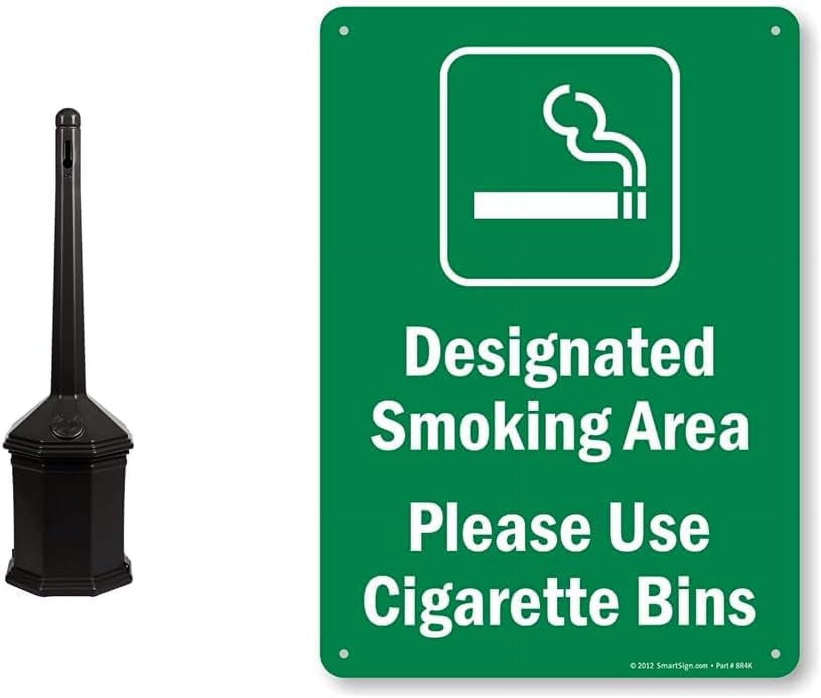 Zone 710301 Smoker’S Outpost Site Saver Cigarette Receptacle, Black