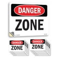 thumbnail image 1 of Zone OSHA Danger Vinyl Decal Label 7 Inch x 5 Inch - 10 Pack, 1 of 6