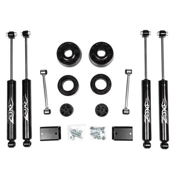 Zone Offroad 2 in. Front & Rear Coil Spacer Lift Kit for 2018-2020 Jeep Wrangler