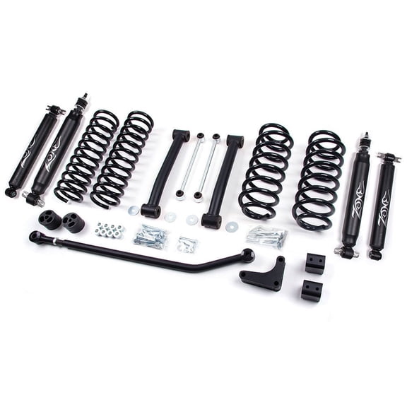 Zone Offroad 4" Coil Spring Lift Kit,Nitro Shocks,1999-04 Grand Cherokee Wj 4WD