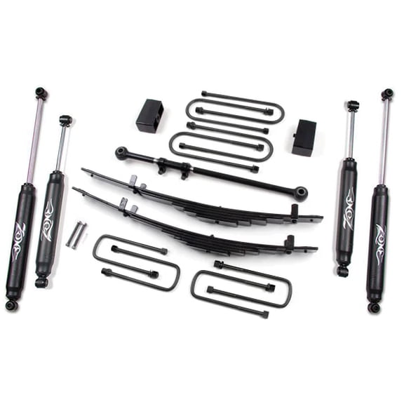 Zone Offroad 4" Leaf Spring Lift Kit,Nitro Shocks,00-05 Ford Excursion 4WD